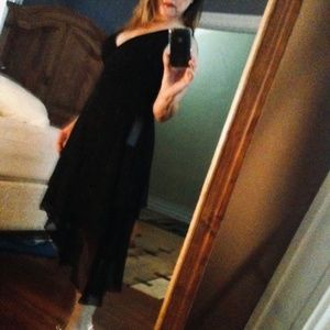 Ann Taylor Wedding Boutique Black Silk Cocktail dress